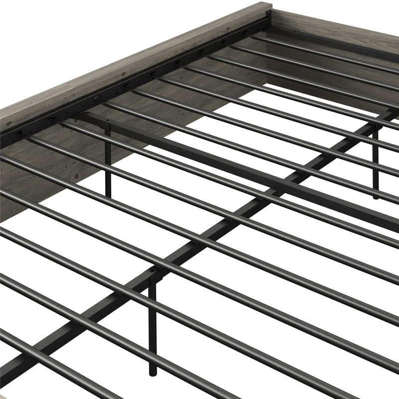 Cadre de lit plateforme Rolling Ridge, Gris
