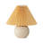 Brightech Serena 10" Ceramic LED Table Lamp - Retro Inspired Globe Base with Cream Pleated Shade