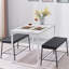 Fauste 4 - Person Four Leg Dining Set-831072727-831072726-831072725