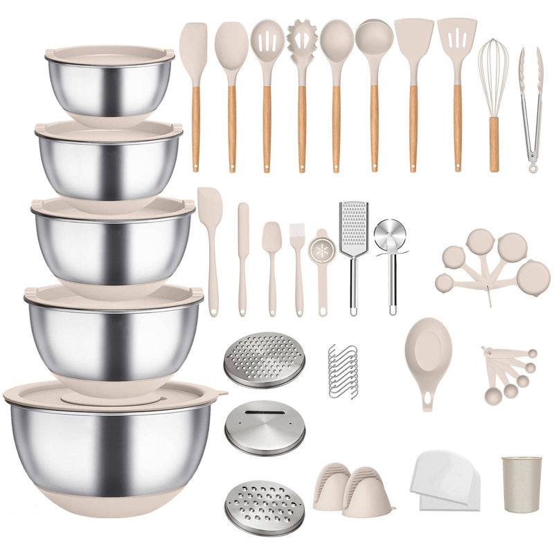 32 ustensiles de cuisine 32 pièces, Kaki