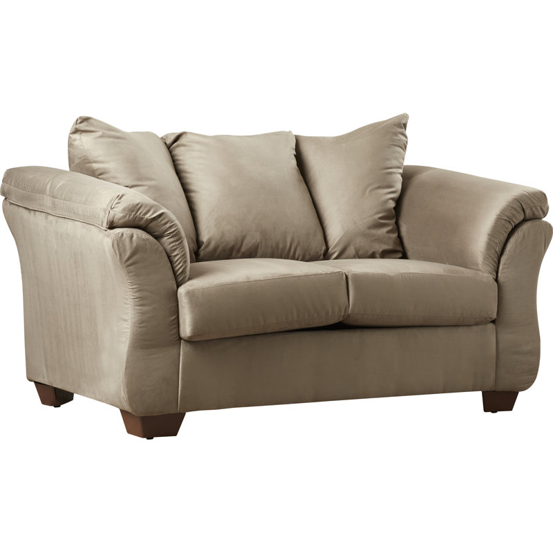 Canapé avec accoudoirs à plateau-coussin Darcy, H 37 po x l 67 po x P 39 po, Pavées