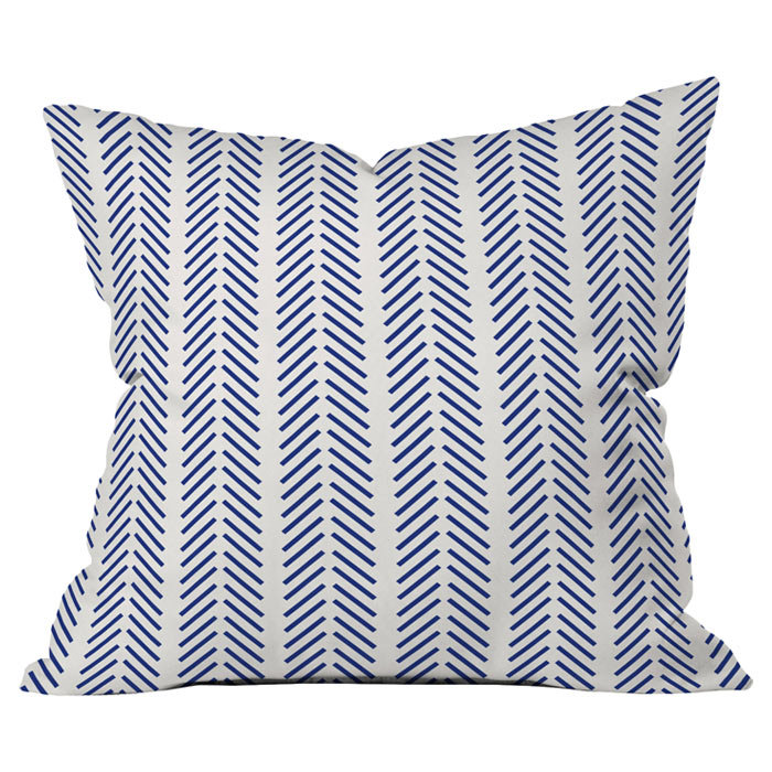 Coussin extérieur à lignes nautiques, 20 po x 20 po