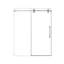 Porte de douche coulissante simple sans cadre de 44 à 48 po x H 76 po - Verre trempé transparent de 5/16 po (8 mm), conception à dérivation-129052679