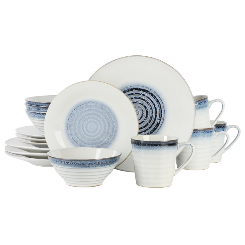 Service de table Everly Quinn Ulphi - Service pour 4, Bleu