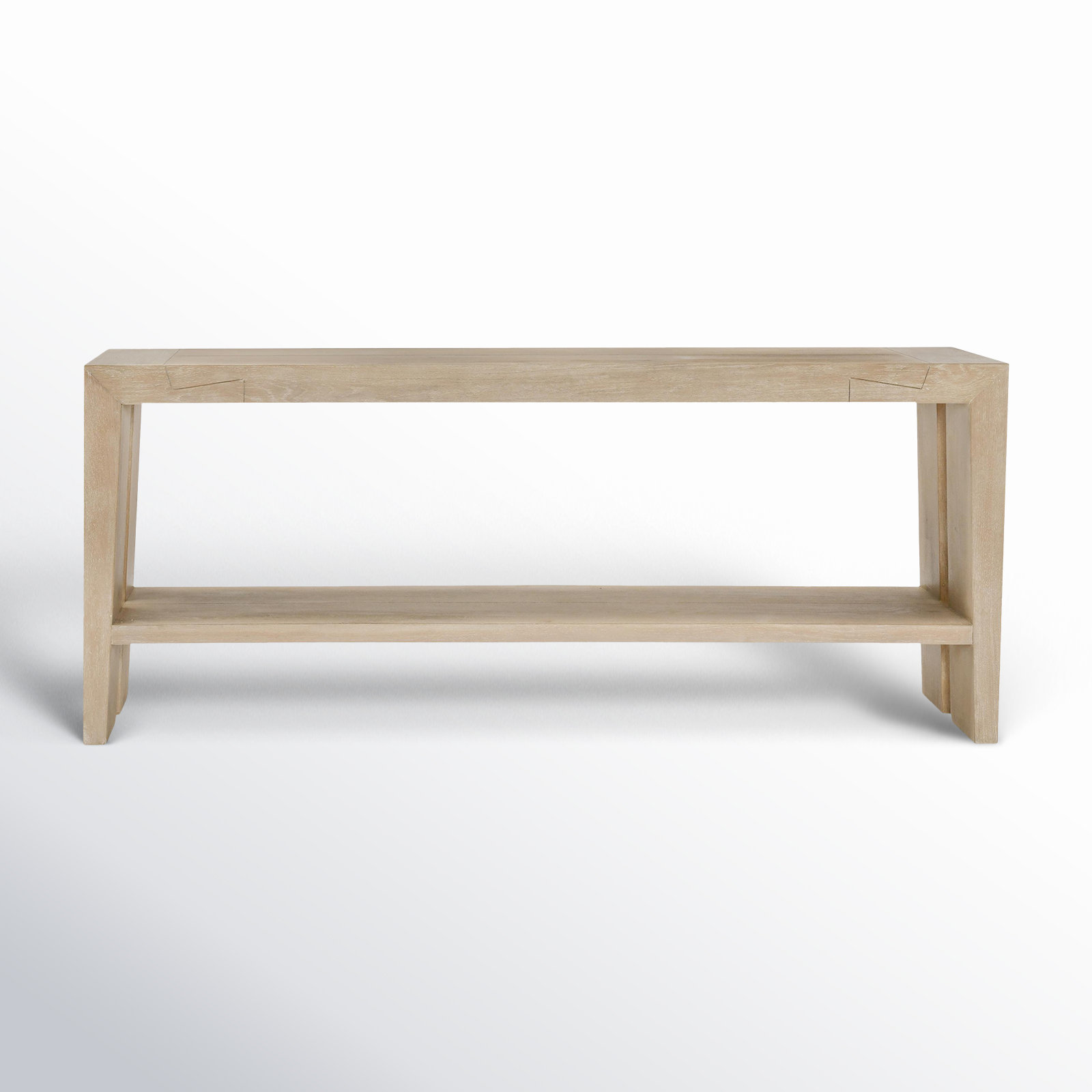 Alena 72" Solid Wood Console Table, Aged Cream