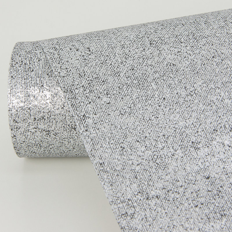 Nysa Abstract Metallic Wallpaper Roll, Gray