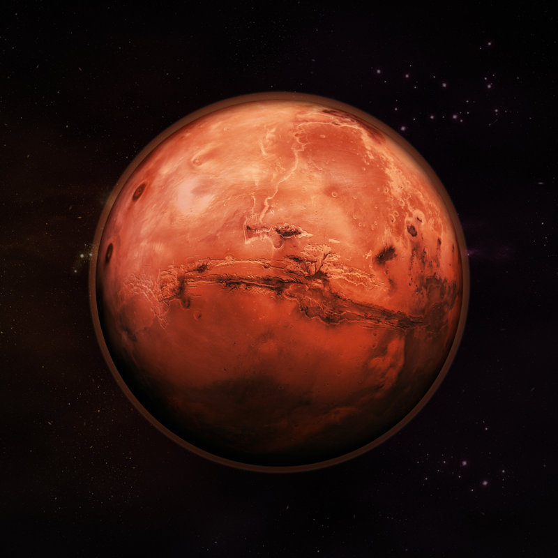 Mars by Axstokes - Wrapped Canvas Print, 30cm H x 30cm W