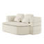 Lit convertible 2 en 1 pliable 75 po avec couverture en laine de soie, plancher en chenille, chambre à coucher, 3 sièges, mousse haute densité, salon multifonctionnel respirant, siège, support en mousse, stable-121105505
