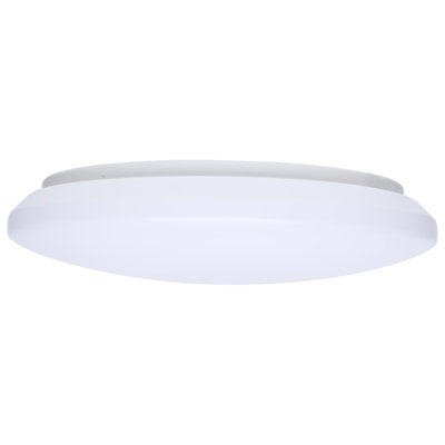 LED Cloud Fixture 14 Watts 27K/30K/35K/40K/50K CCT Selectable White Finish Round Shape 120-277 Ranged Voltage