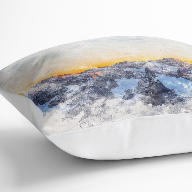 Sahale Glacier Cushion with Filling, 40cm H x 40cm W x 15cm D, White