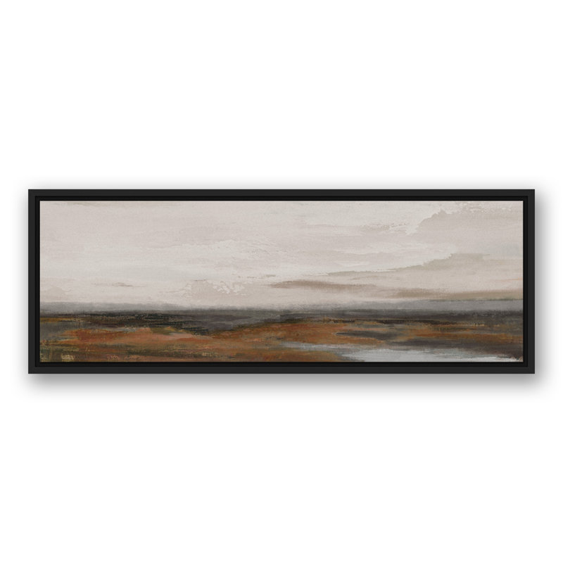 Rouille rouillée, reproduction sur toile, H 13,75 po x l 37,75 po x P 1,75 po, Cadre flottant