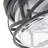 2-Lamp Circular Clear Glass Adjustable Iron Ceiling Light
