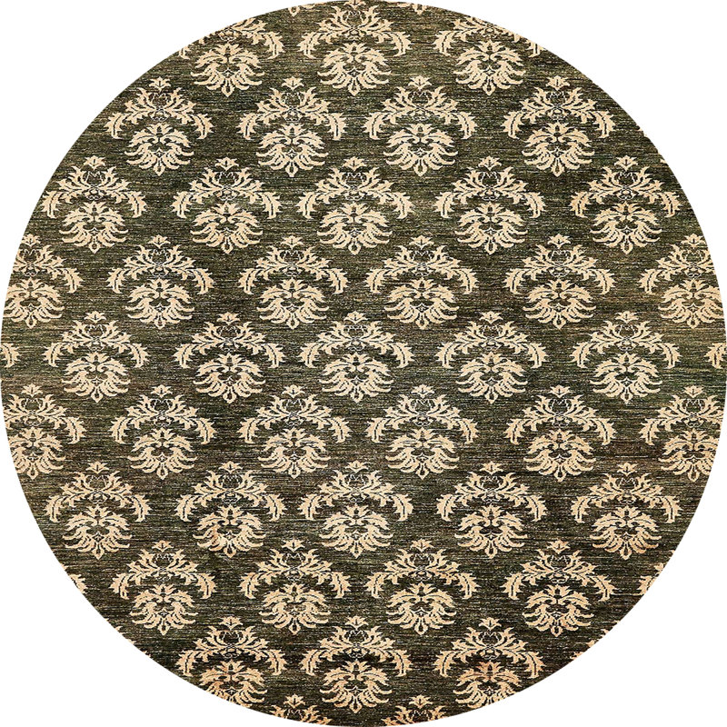 Abstract Indoor Rug, Round 4'