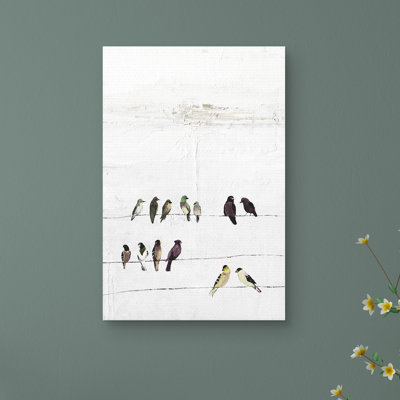 «Birds on a Wire», impression sur toile tendue