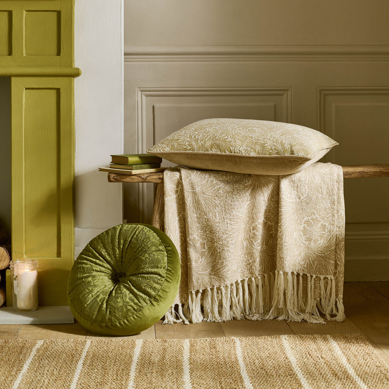 Green Circular Cushion