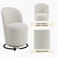 Ensemble de 2 chaises d'appoint Beige Boucle