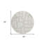 Tapis extérieur rond lavable abstrait ivoire et beige 8 pi