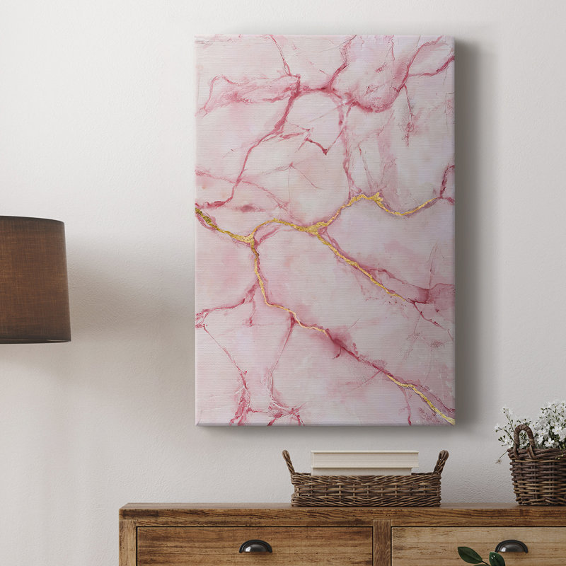 Rose Marble II - galerie Cavas sur mesure, H 60 po x l 40 po