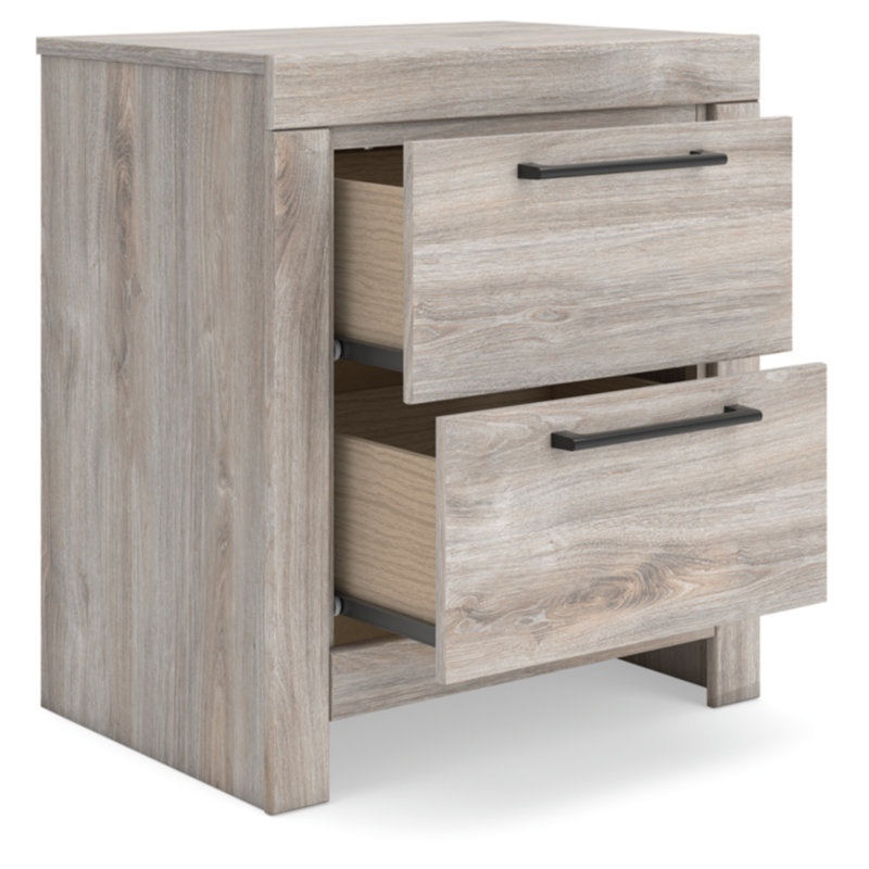 Table de chevet Kiyana, Gris