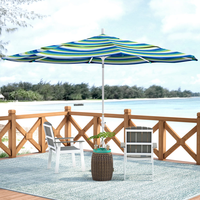 Parasol de marché 11 pi Brent, Spectre Aztec Sunbrella® Plainweave