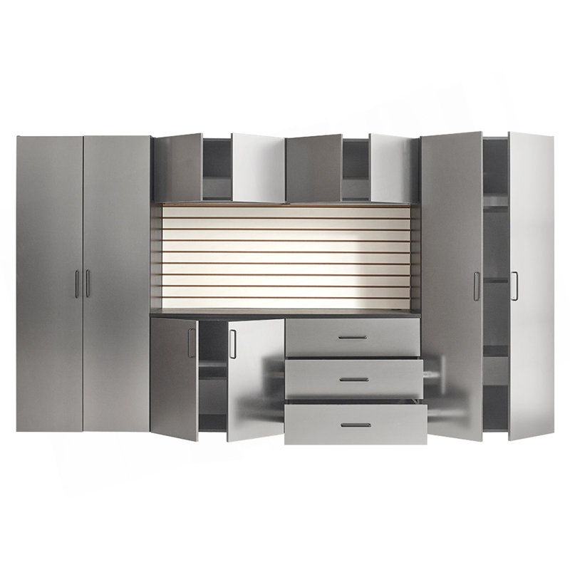 Astro Series 128 In. W X 79 In. H X 20 In. D Garage Cabinet Set A (7-Piece)