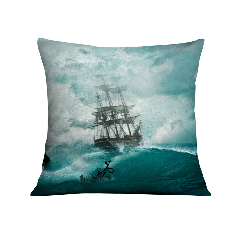 Throw Pillow Cover Only, H 20 po x l 20 po, Bleu 3