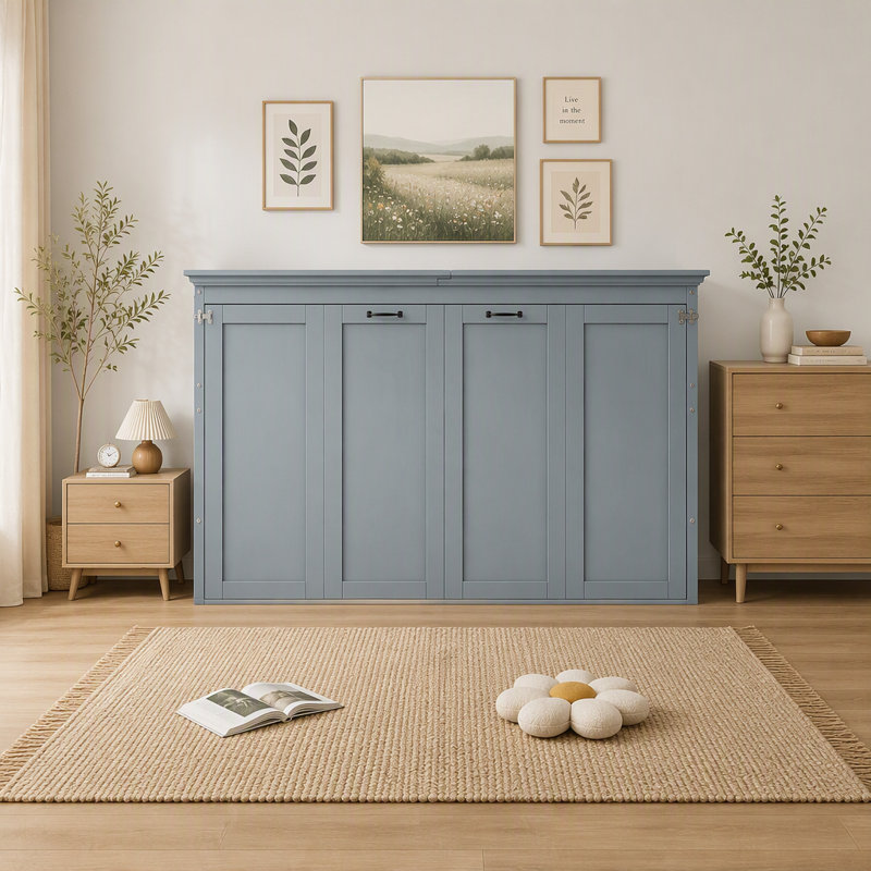 Lit escamotable simple, peut être plié dans une armoire