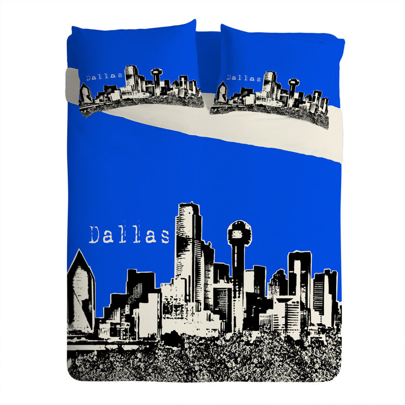 Taie d’oreiller dallas Bird Ave, Standard, Royal