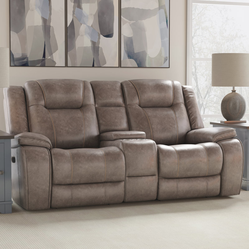 Brana 77.6'' Pillow Top Arm Reclining Loveseat