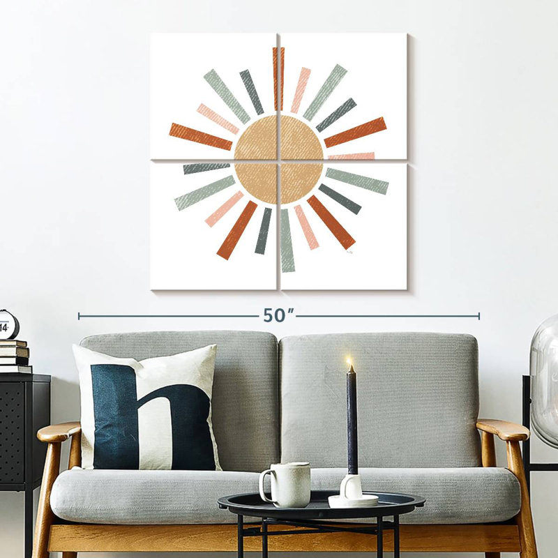 Oberle Rustic Rainbow Sun, 32'' H x 32'' W