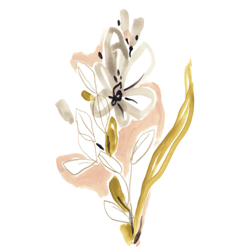 Liminal Floral II - Painting, 122cm H x 81cm W, Wrapped Canvas