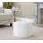 Ottoman In White Fabric