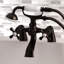 Kingston Triple Handle Deck Mounted Clawfoot Tub Faucet with Diverter and Handshower-11174449