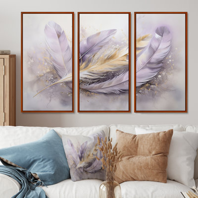 Ensemble d'art mural Tavery - Boho Feather