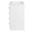 Meuble-lavabo 24 po avec lavabo intégré en céramique, meuble-lavabo simple avec 1 porte et 3 tiroirs pour salle de bain petite et moyenne-35193040