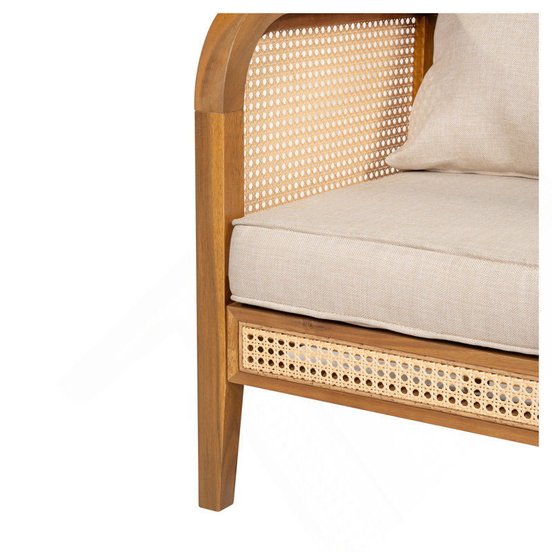 Outdoor Patio Cushioned Sofa