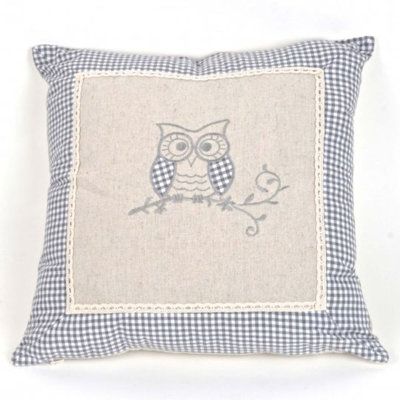 Plaid Linen Reversible Pillow Cover