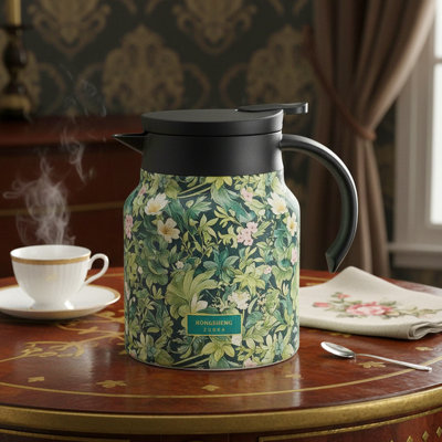 Symple Stuff 1000ml Stainless Steel Floral