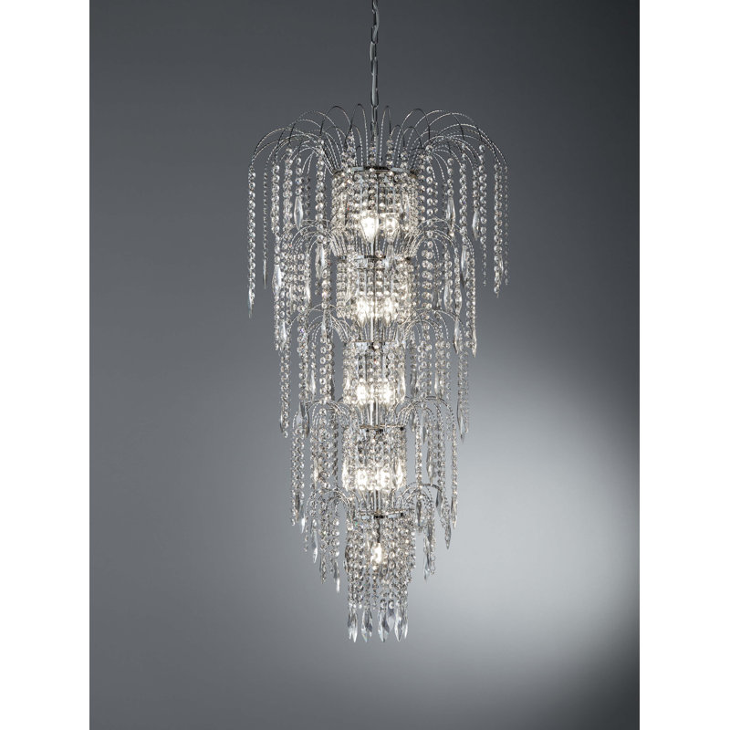 Ambrosia 13 - Light Crystal Chandelier, Chrome