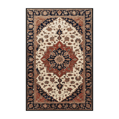 Machine Washable Persian Brown Area Rug
