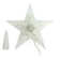 8.25" White LED Lighted Clear Star Battery Operated Christmas Tree Topper - White Lights