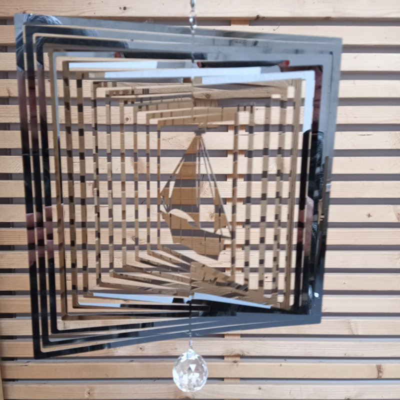 Cuadrado Stainless Steel Suncatcher