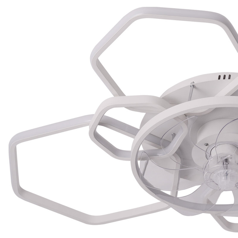Briyon Ceiling Fan with LED Lights, White