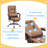 Office Chair with Massage, Pet-Friendly Faux Leather Reclining Desk Chair with Lumbar Support-988663277