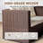 Patio 4-Piece Brown Wicker Conversation Set With Beige Cushions-414741976