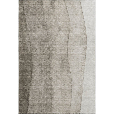 Premium Machine Washable Prisco Taupe Rug