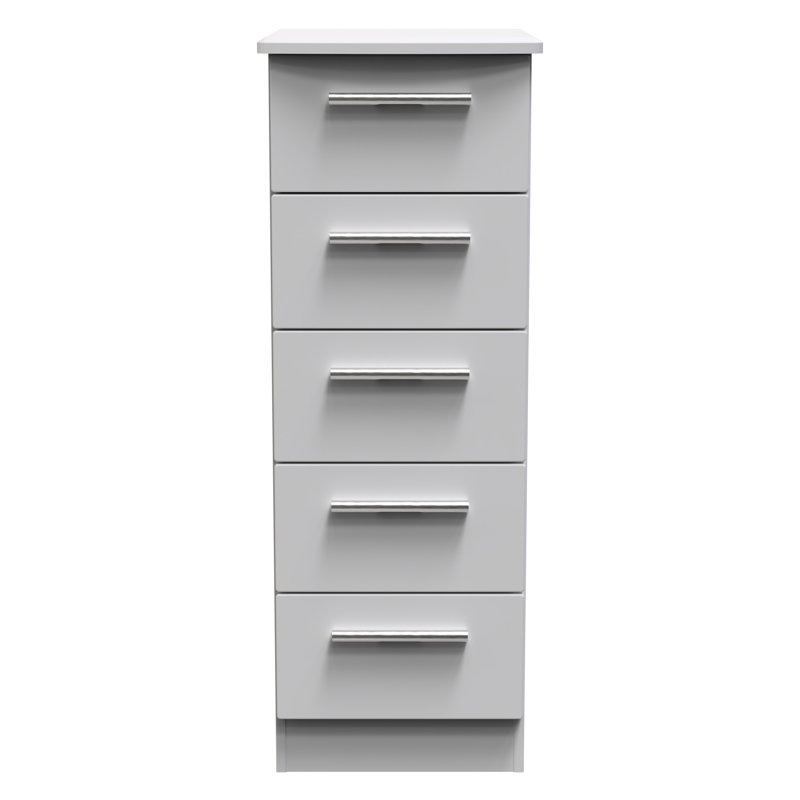 Birriel 40cm W Manufactured Wood Bedside Table, Grey Matt