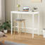 Table de bar rectangulaire à hauteur de comptoir avec pieds en métal, idéale pour divers espaces et rassemblements, offrant un support robuste et un assemblage facile