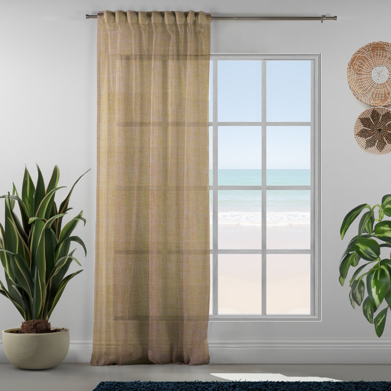 Lin simple extra long et très large sur mesure, Golden Rise, L 100 po x L 45 po