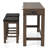 3-Piece Counter Dining Table Set-1627204576